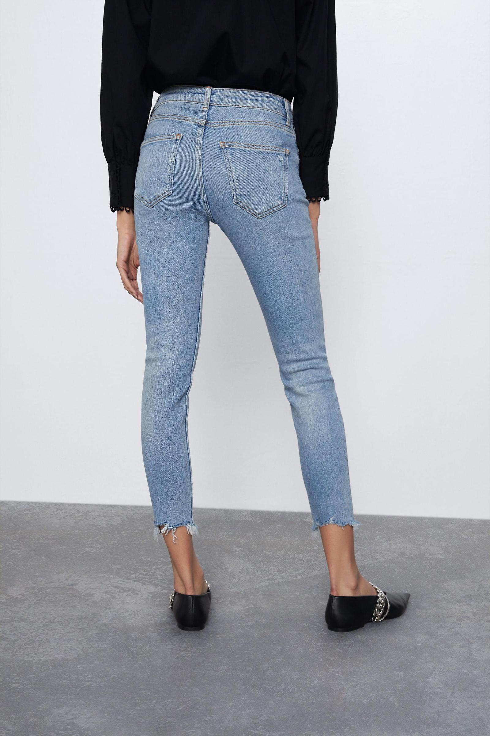 SPODNIE RURKI JEANS WYSOKI STAN