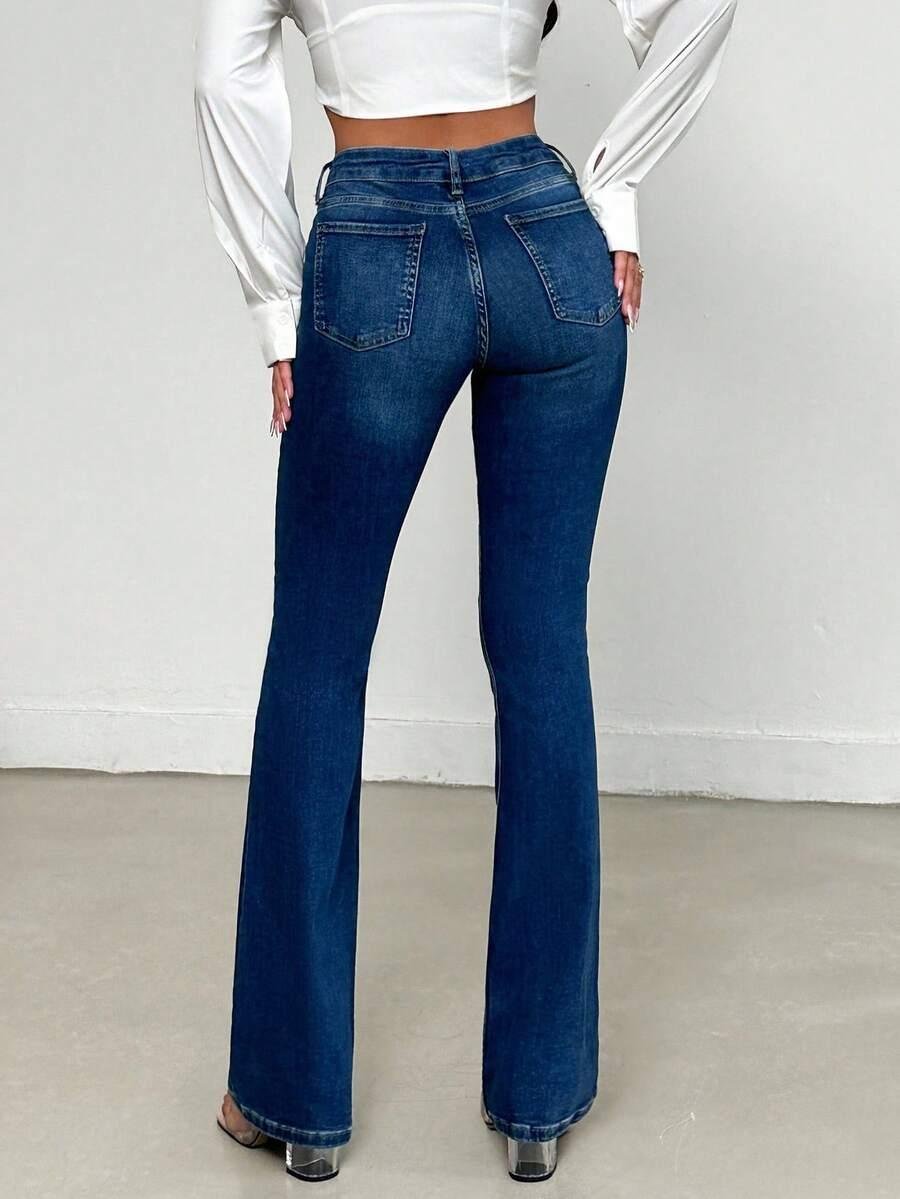 spodnie jeans dzwony 