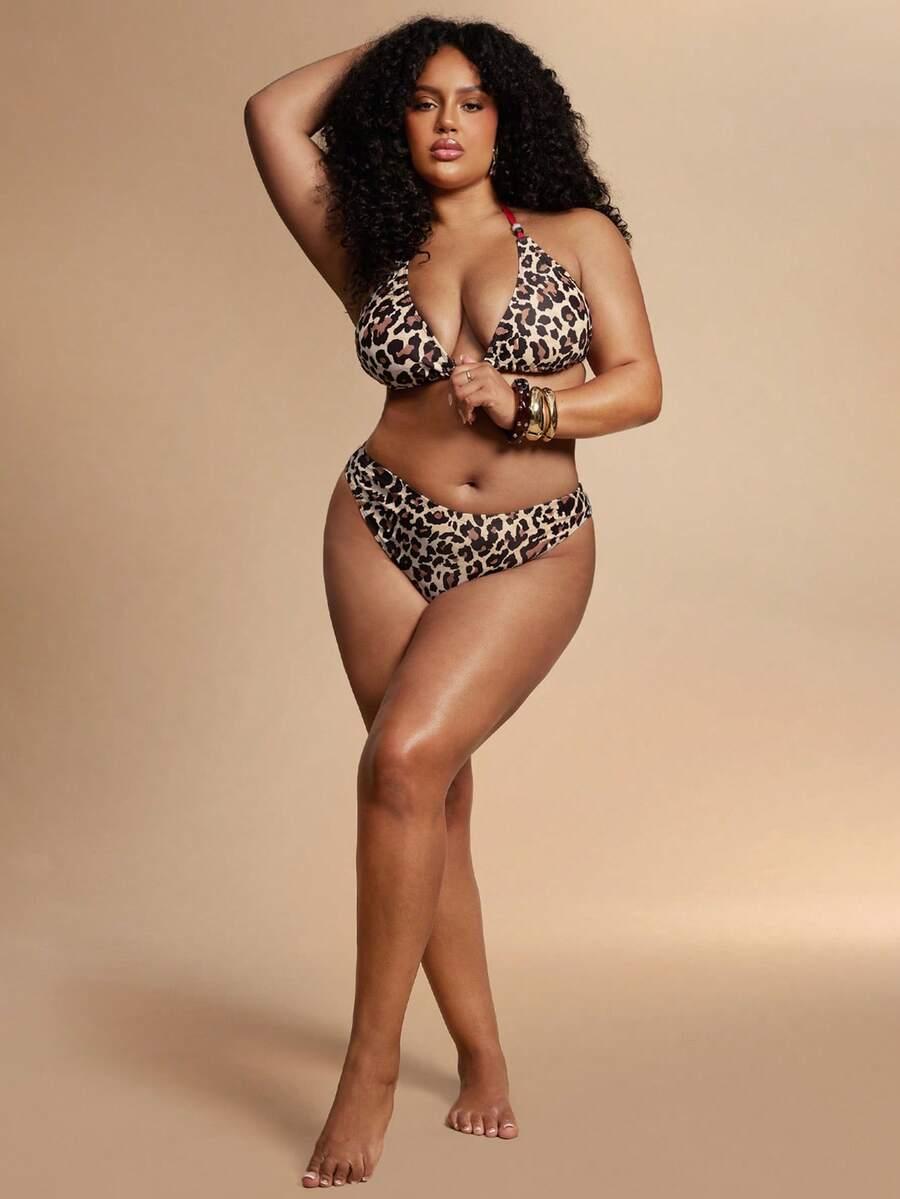 góra od bikini animal print