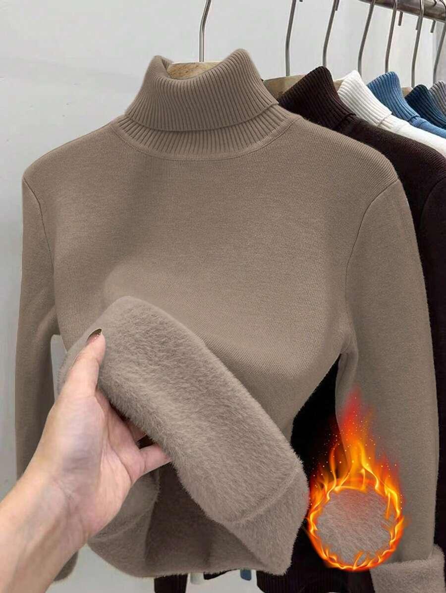 BRĄZOWY SWETER GOLF