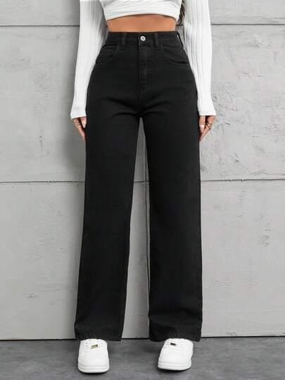 czarne spodnie jeans 