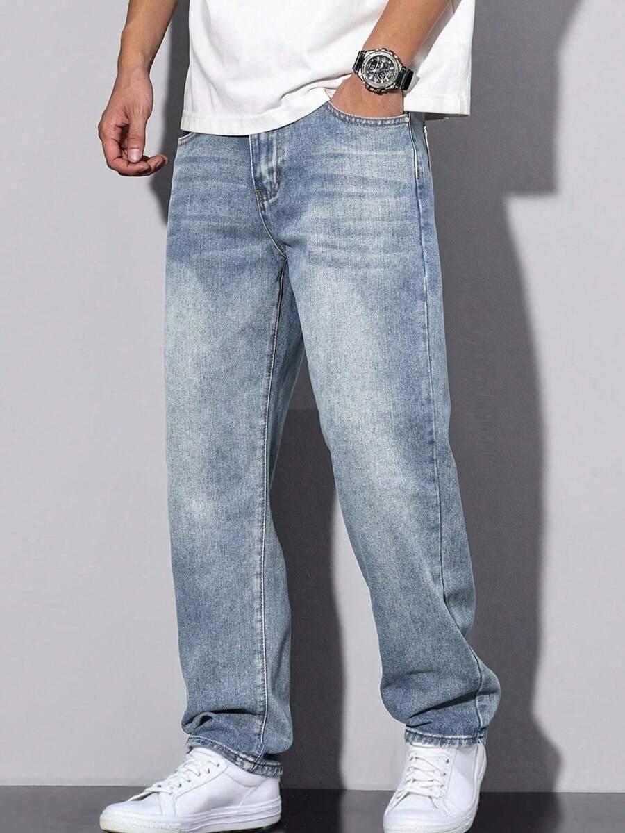 NIEBIESKIE SPODNIE JEANS
