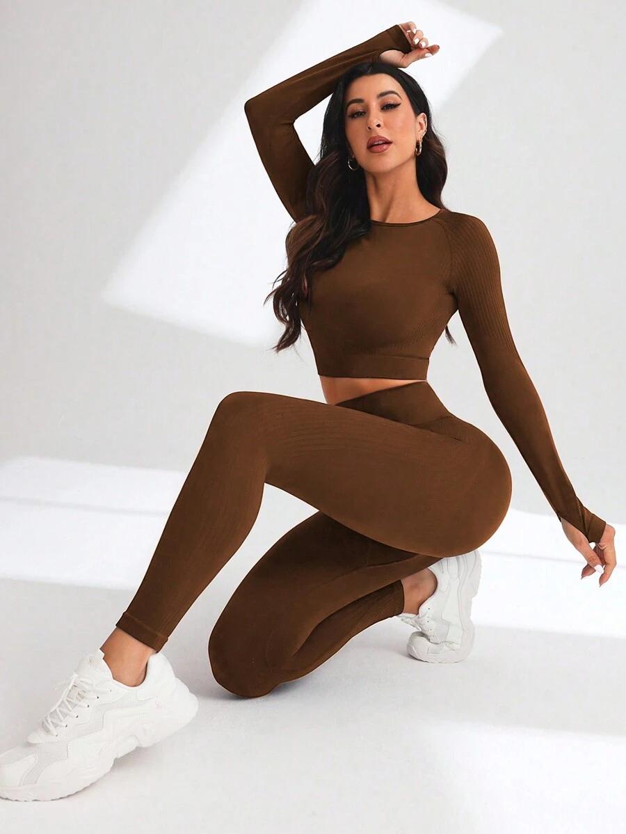 TOP LEGGINSY KOMPLET SPORTOWY