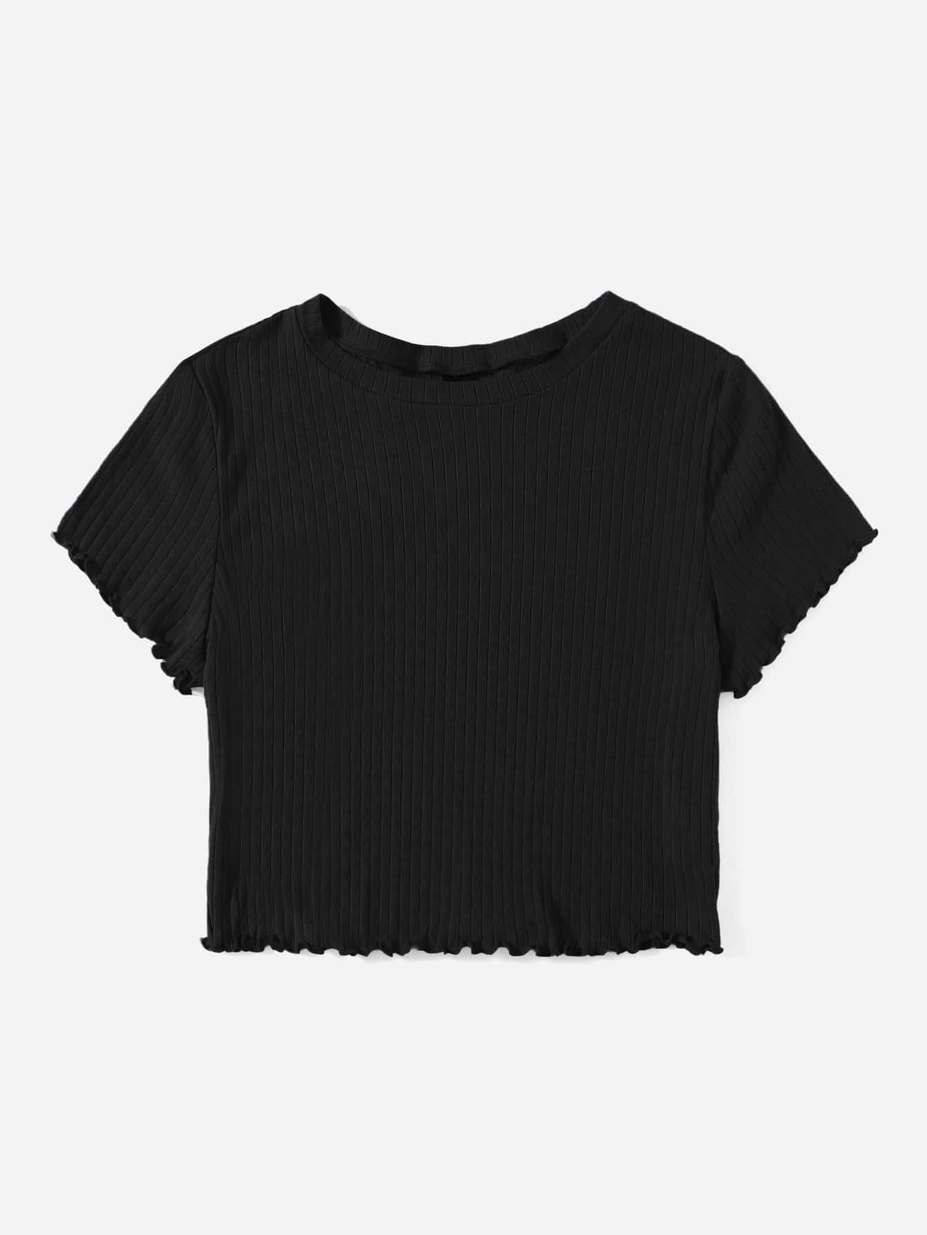 czarny t-shirt prążki