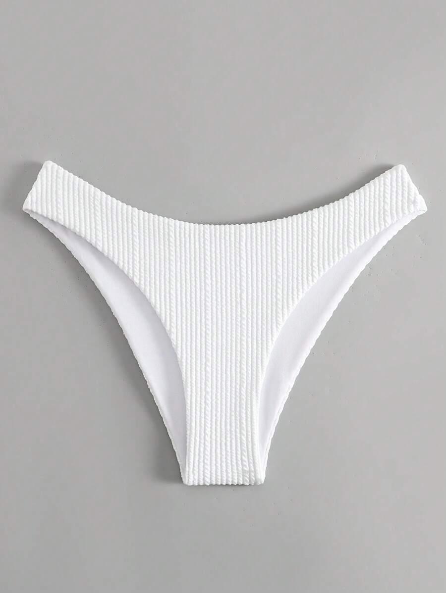 biały dół od bikini