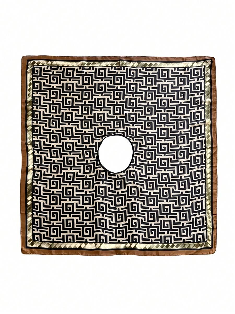 bandana narzutka wzór geometryczny