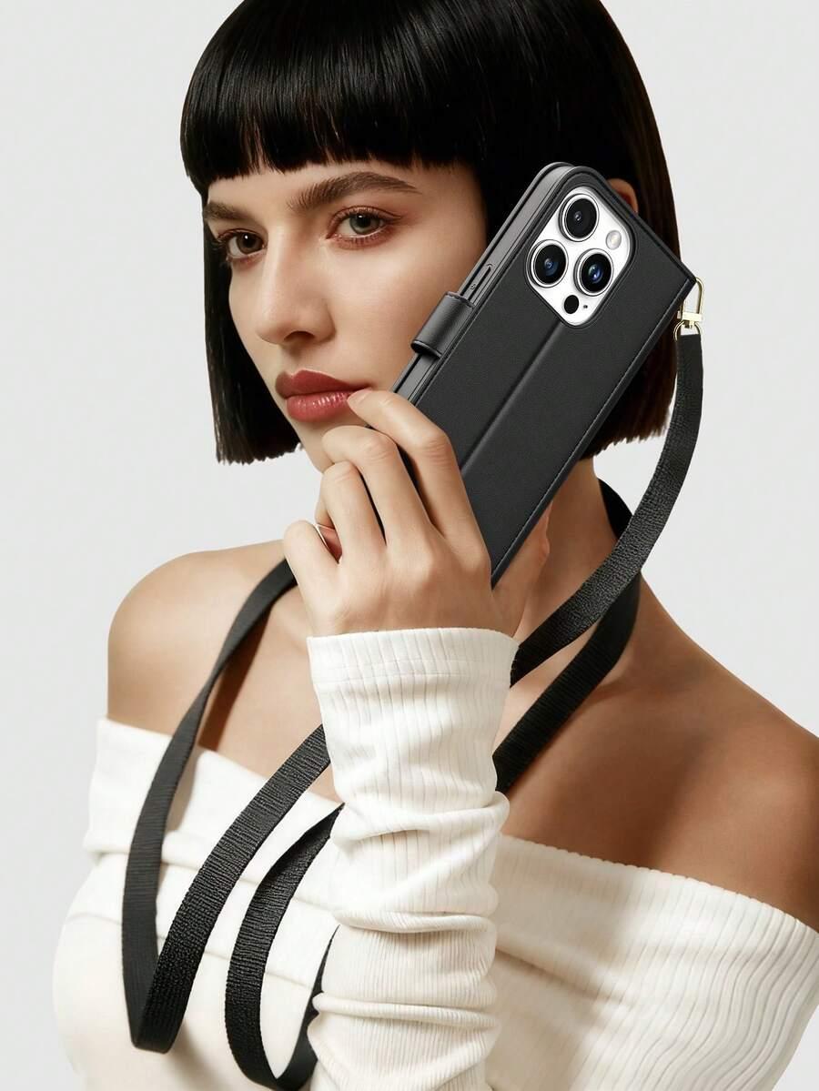 czarne etui na telefon pasek galaxy A52/a52s 5g