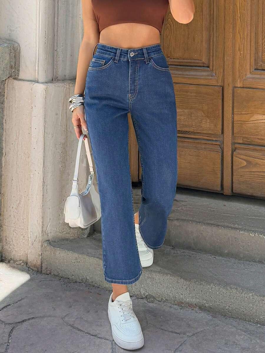 NIEBIESKIE SPODNIE JEANS