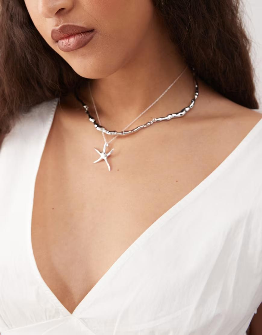 BIAŁY TOP V-NECK