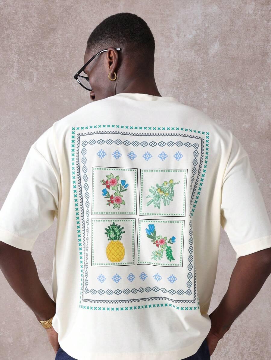 T-SHIRT MĘSKI Z NADRUKIEM