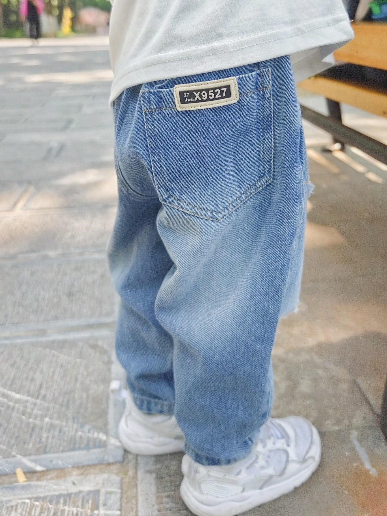 spodnie jeans przetarcia