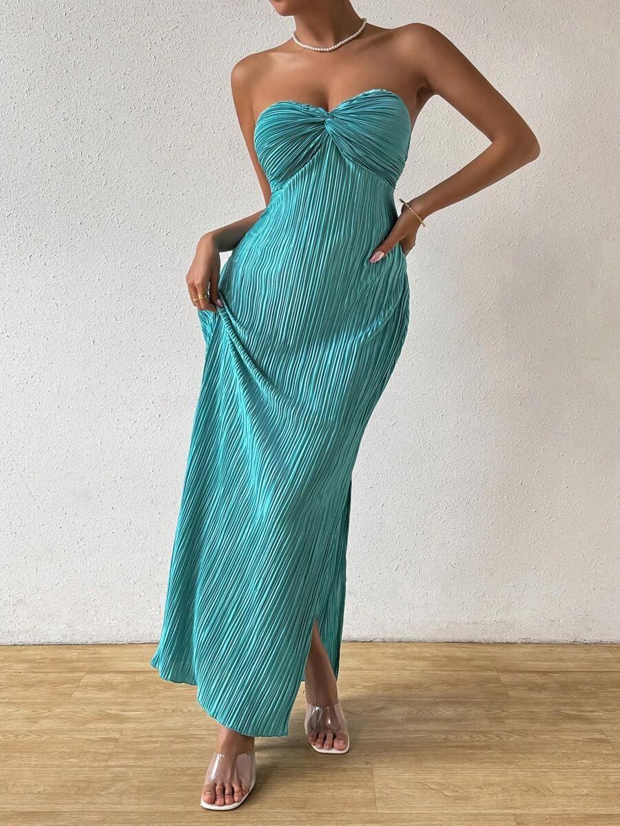 NIEBIESKA MAXI SUKIENKA