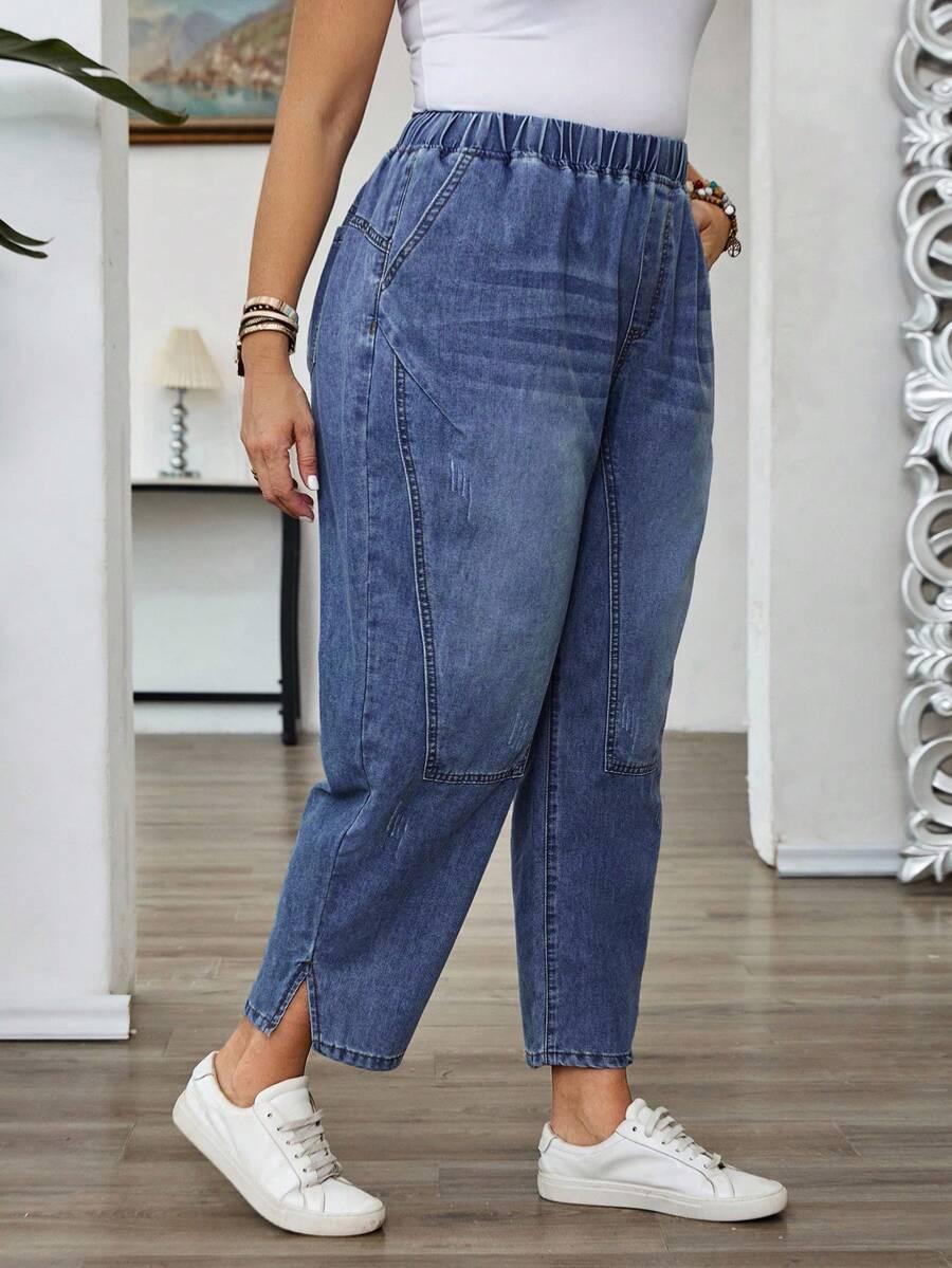 NIEBIESKIE SPODNIE JEANS