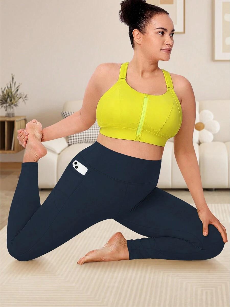 NIEBIESKIE LEGGINSY WYSOKI STAN