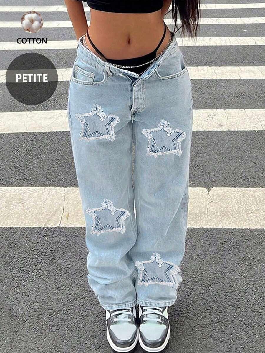 NIEBIESKIE SPODNIE JEANS 