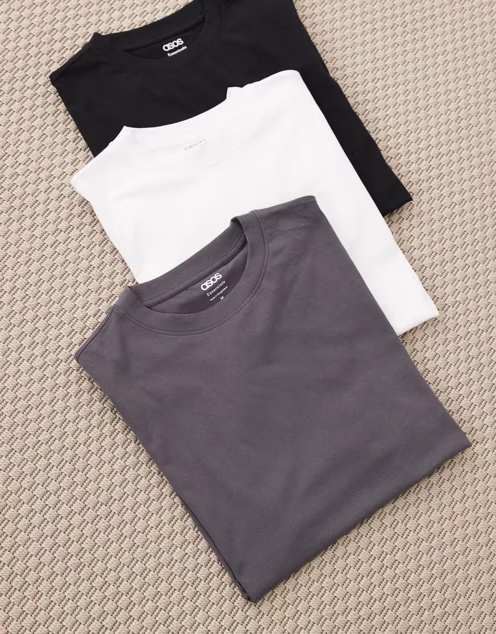 t-shiry okrągły dekolt krótki rękaw 2-pack