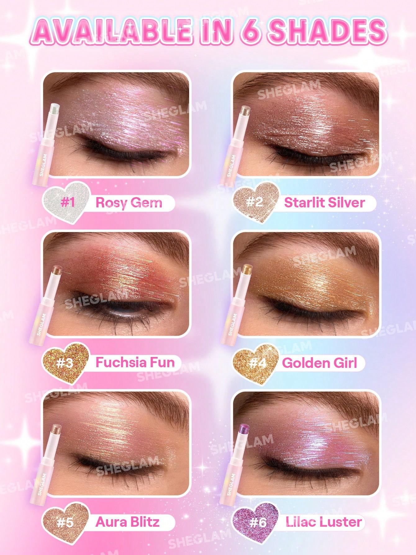 CIEŃ DO POWIEK W SZTYFCIE LILAC LUSTER