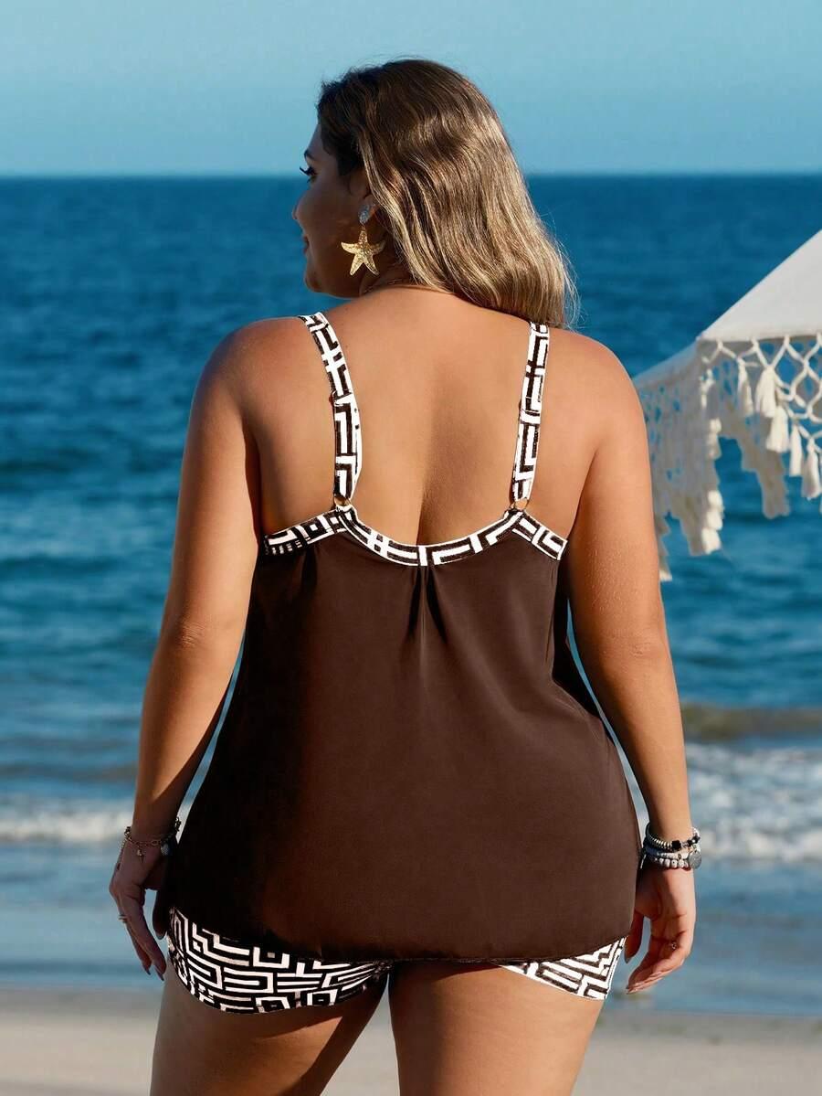 dwuczęściowy kostium kąpielowy tankini komplet