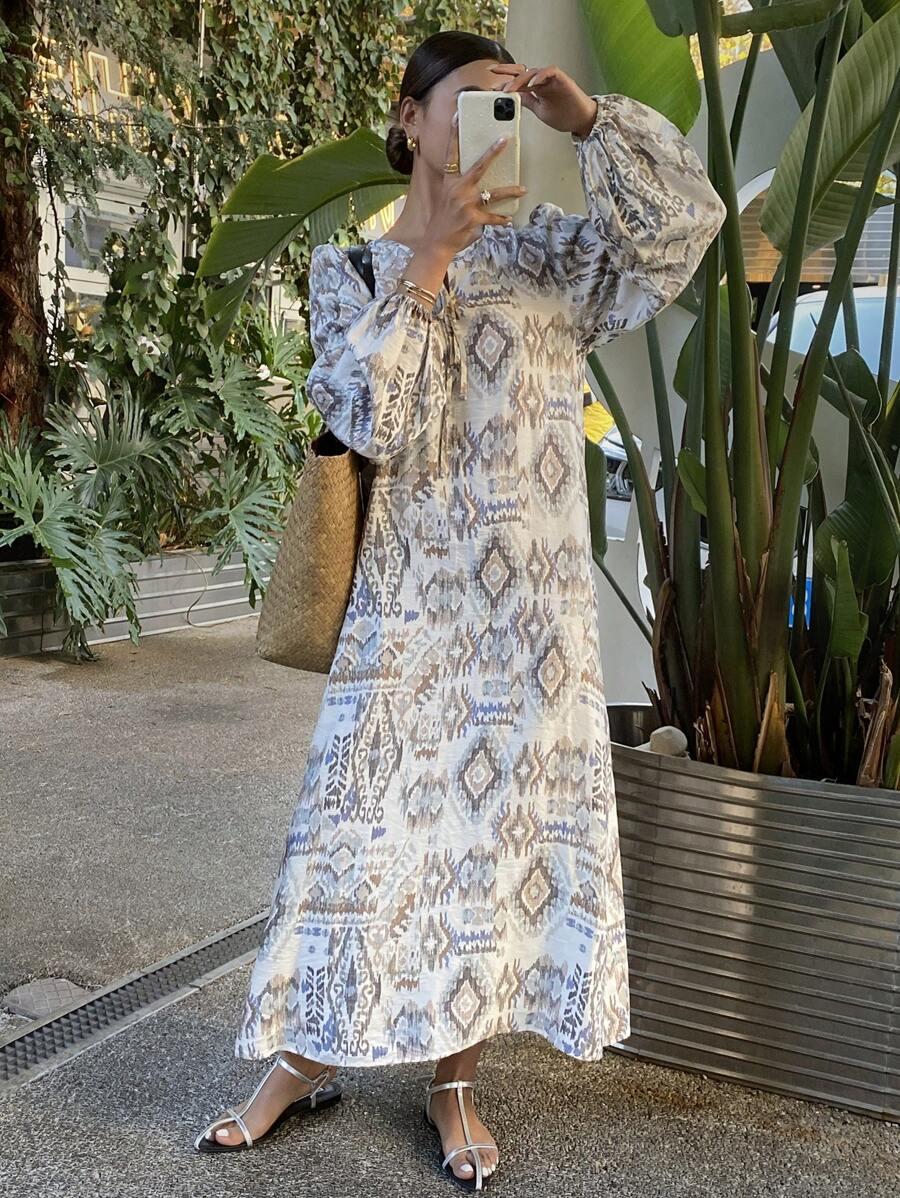 midi sukienka print 