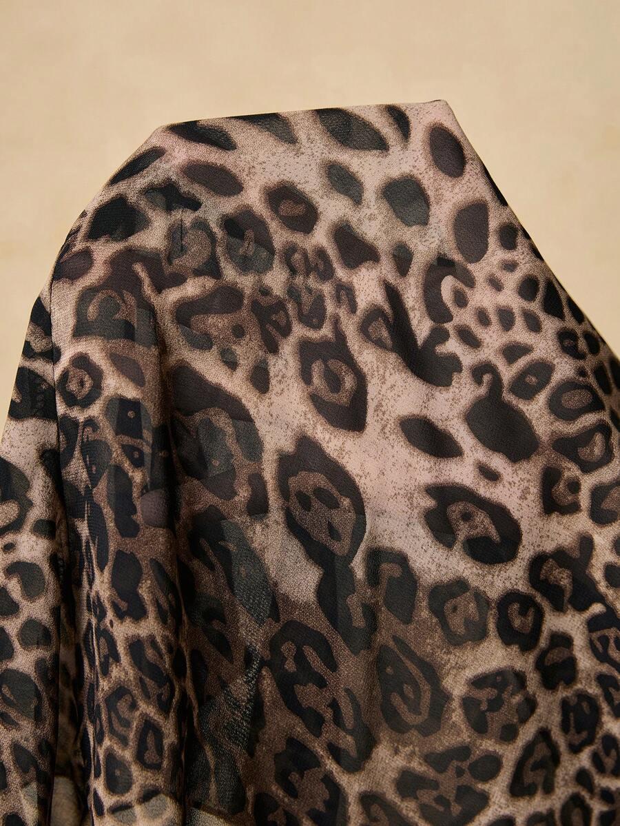BLUZKA Z DŁUGIM RĘKAWEM ANIMAL PRINT