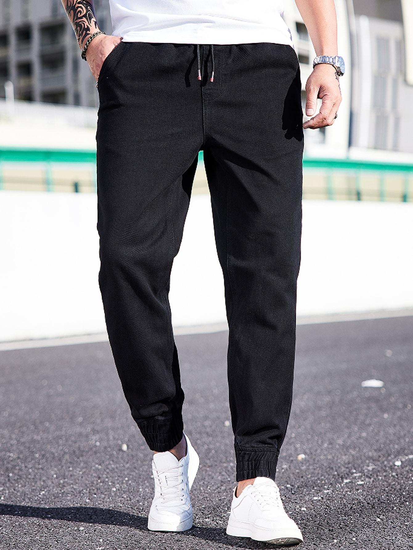 CZARNE SPODNIE JEANS