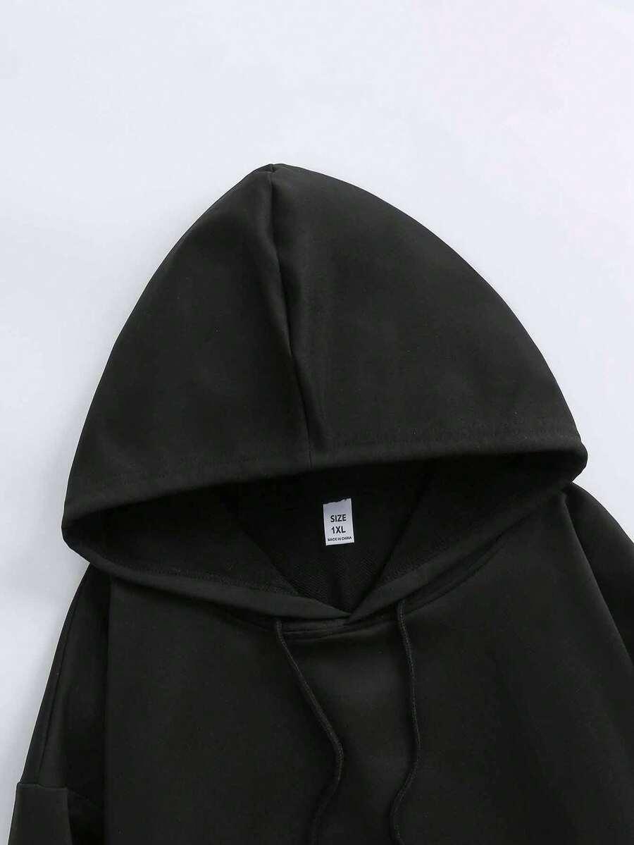 czarna bluza nadruk