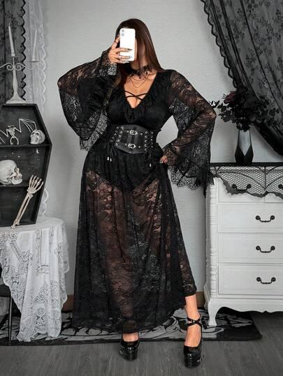 czarna sukienka koronka