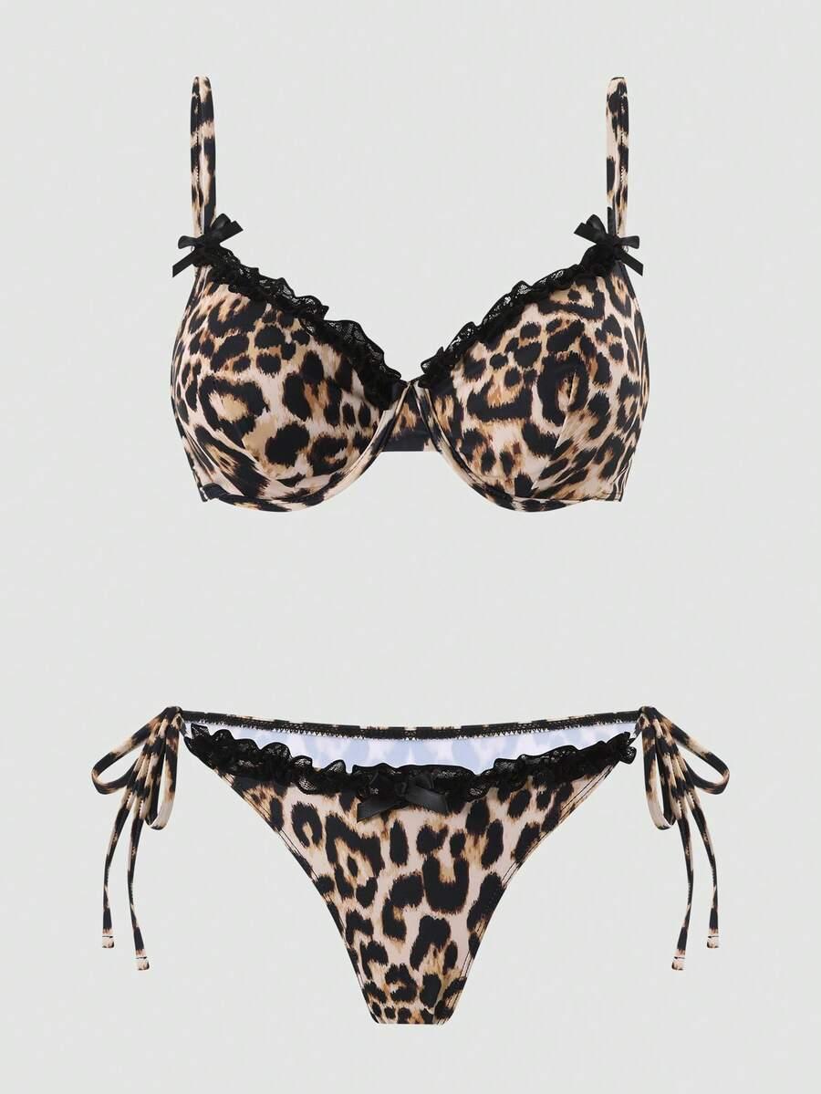 DWUCZĘŚCIOWY STRÓJ KĄPIELOWY ANIMAL PRINT