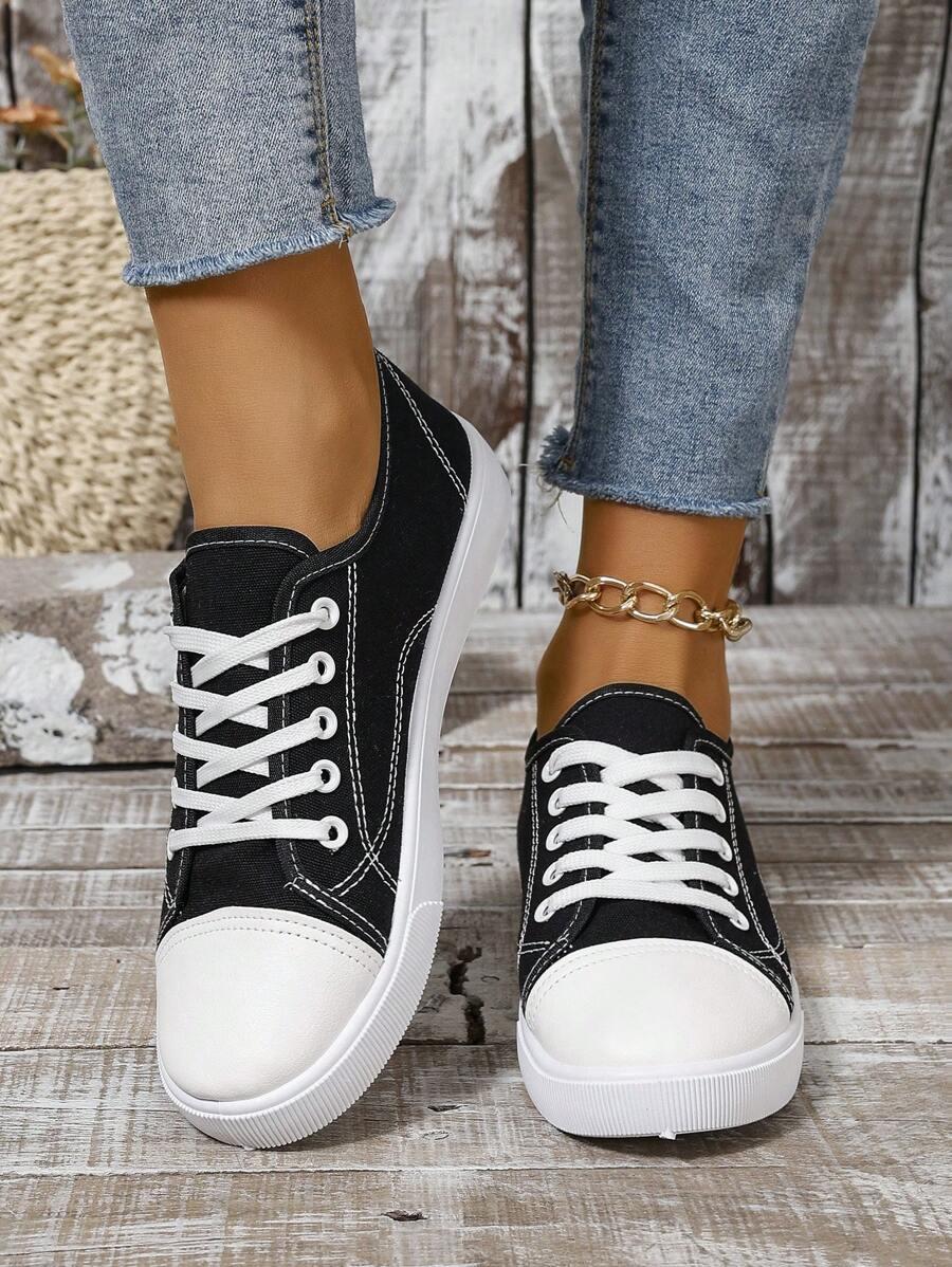 czarne trampki casual 