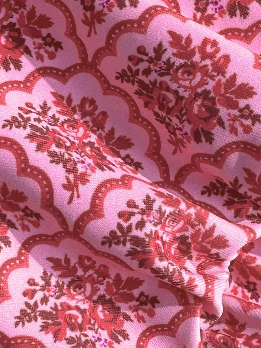 RÓŻOWY KOMPLET BIKINI PRINT