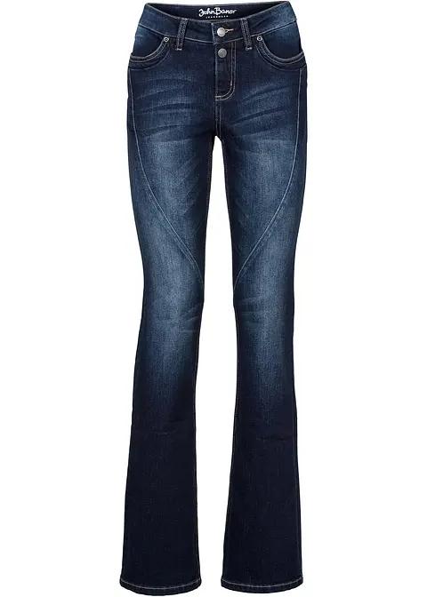JEANSY DAMSKIE FLARE REGULAR BAWEŁNA DŁUGA NOGAWKA