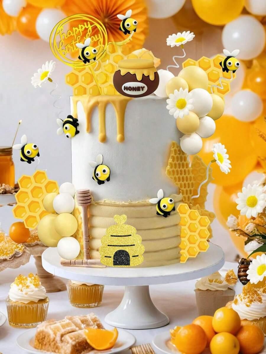 zestaw topperów na tort 35szt