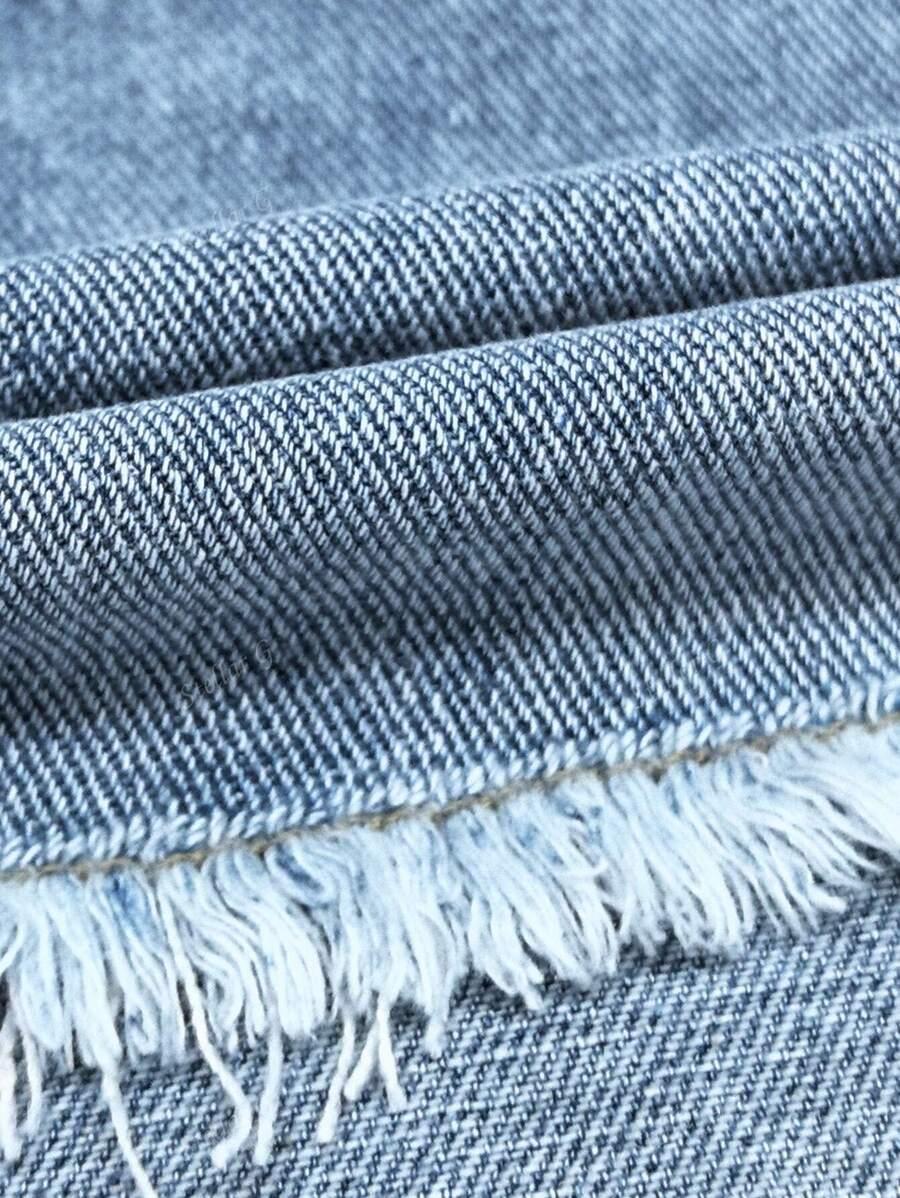 NIEBIESKIE SPODENKI JEANS