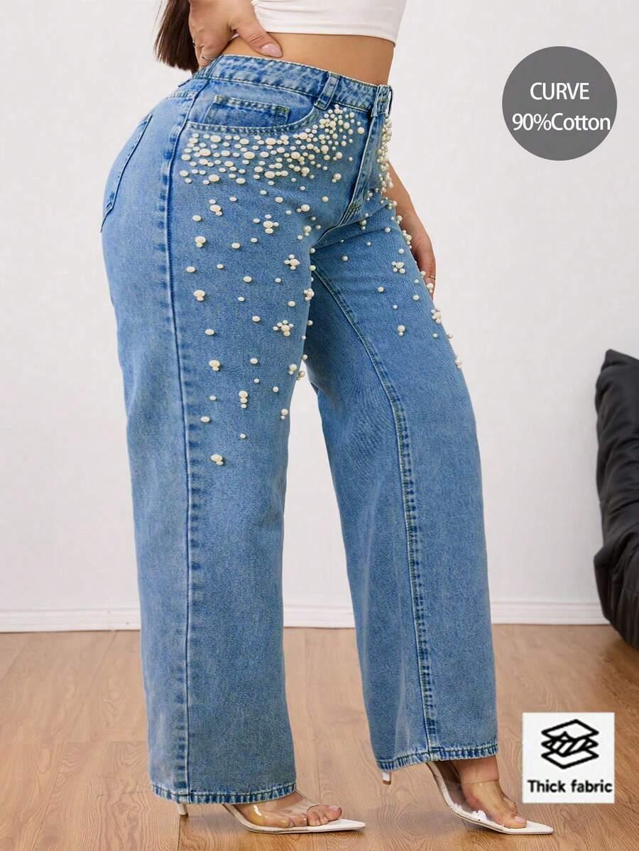 NIEBIESKIE SPODNIE JEANS
