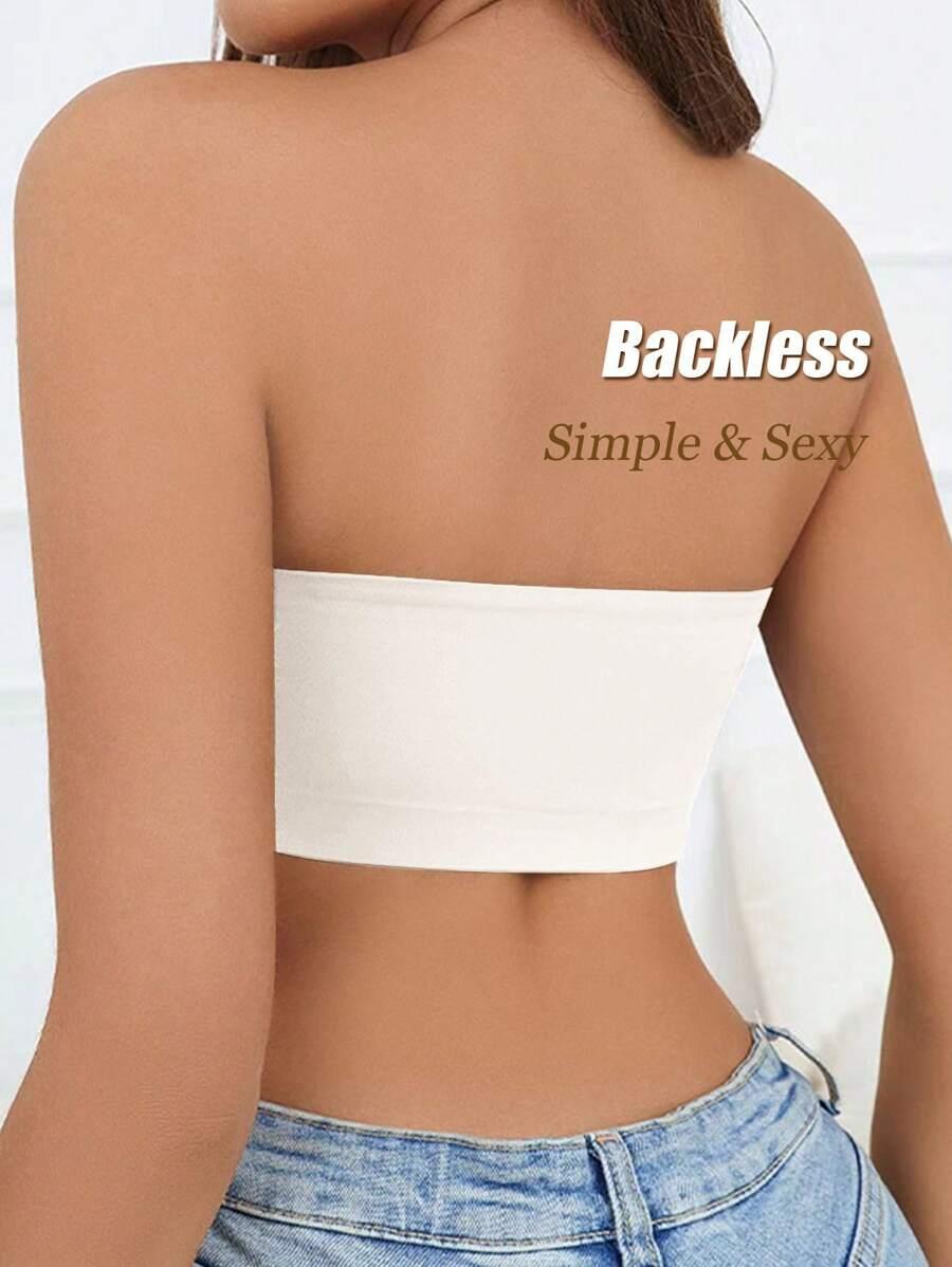 biały biustonosz bandeau