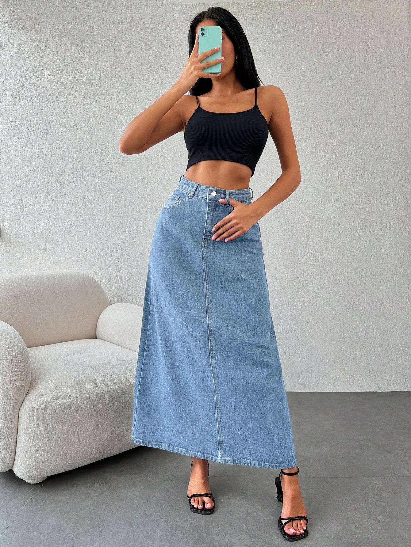 MAXI SPÓDNICA JEANS