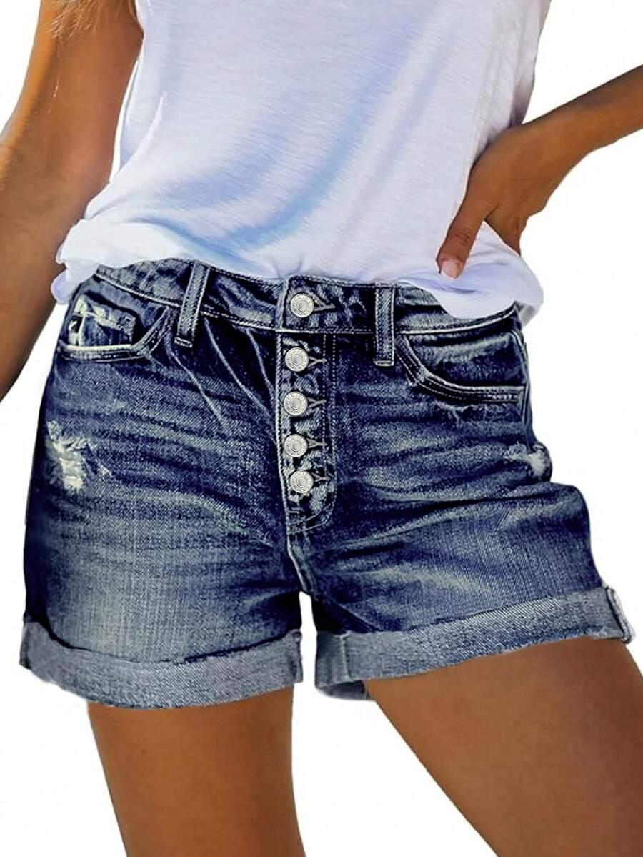 krótkie spodenki jeans