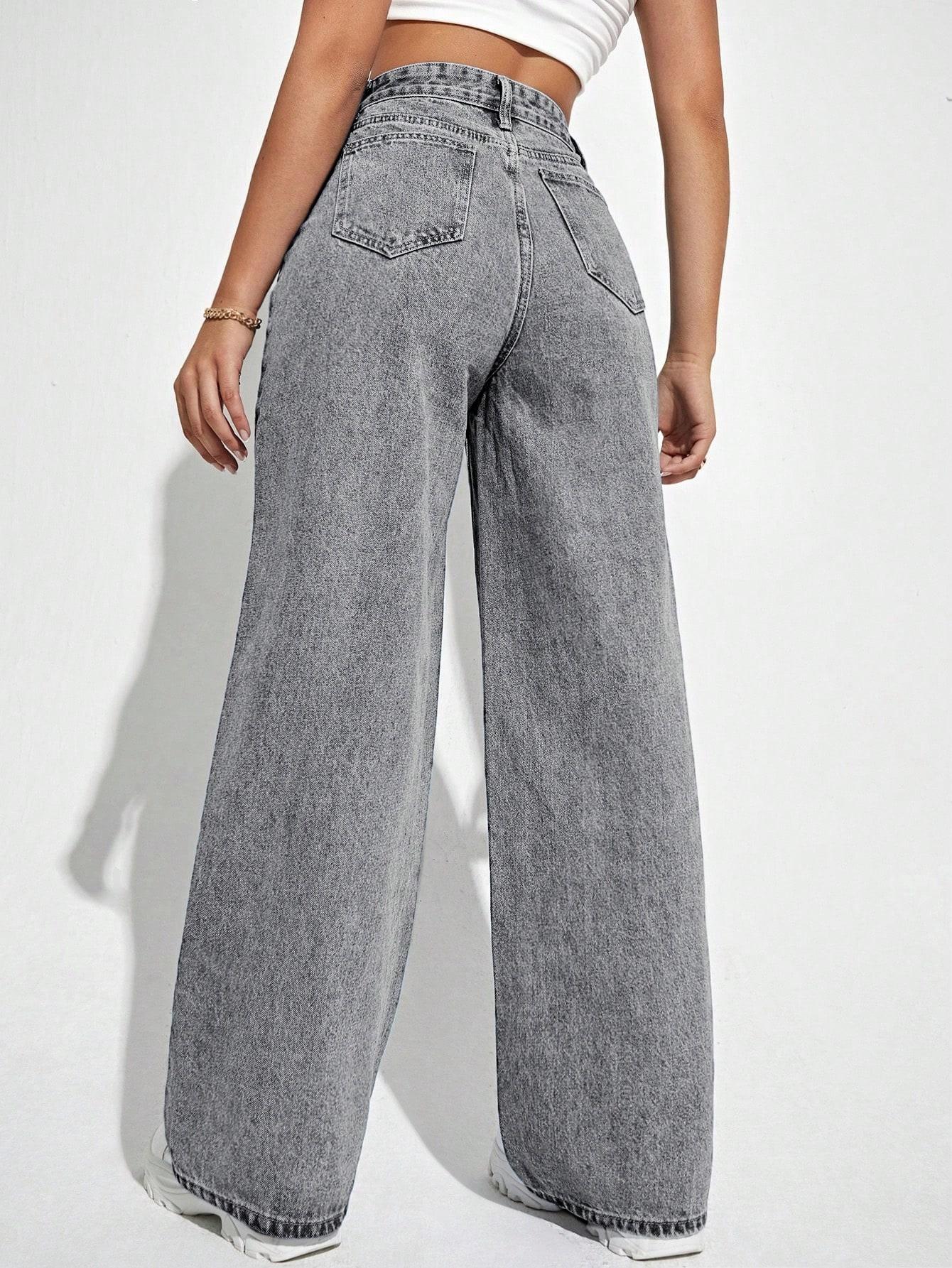 SPODNIE WASH EFFECT JEANS
