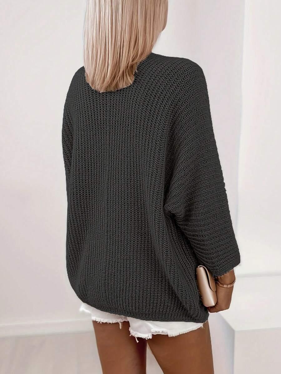 CZARNY SWETER KARDIGAN