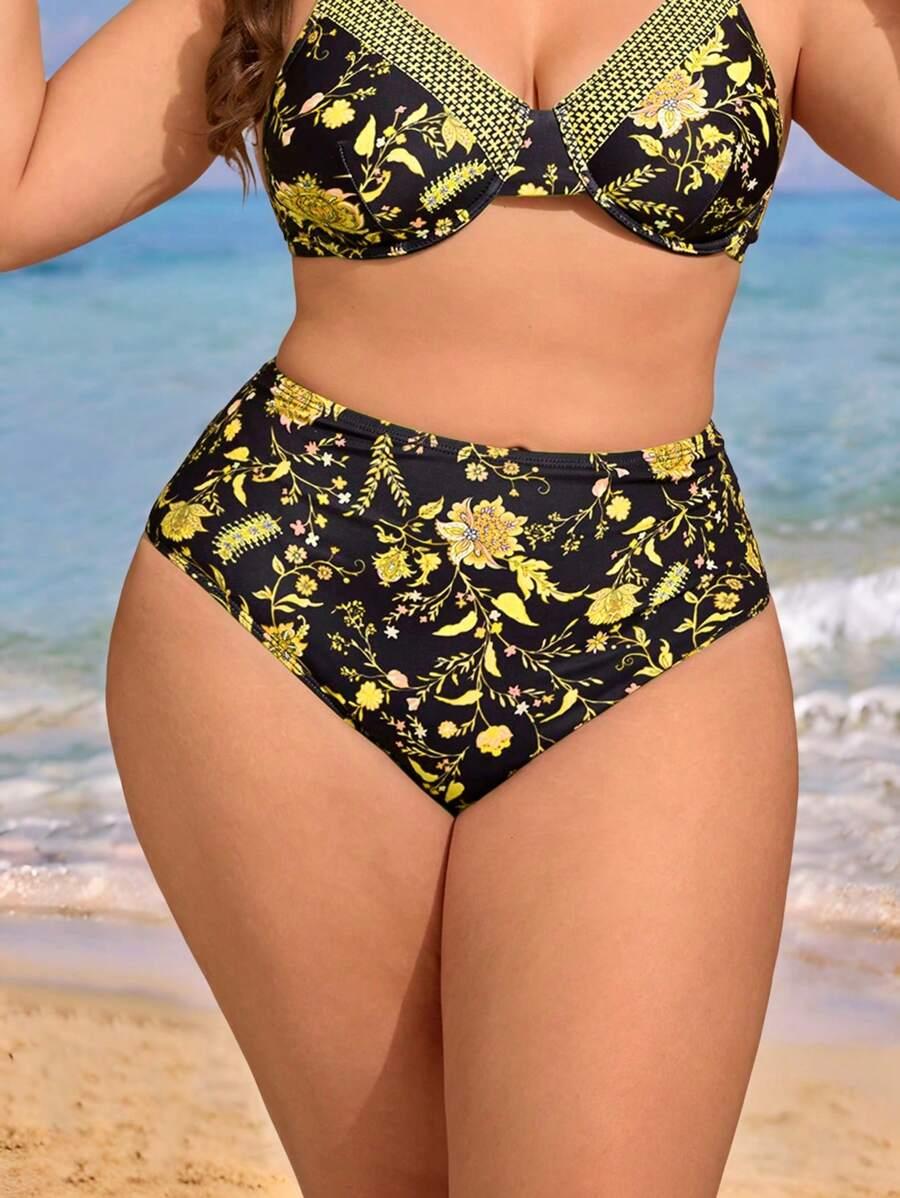 dół od bikini kwiaty