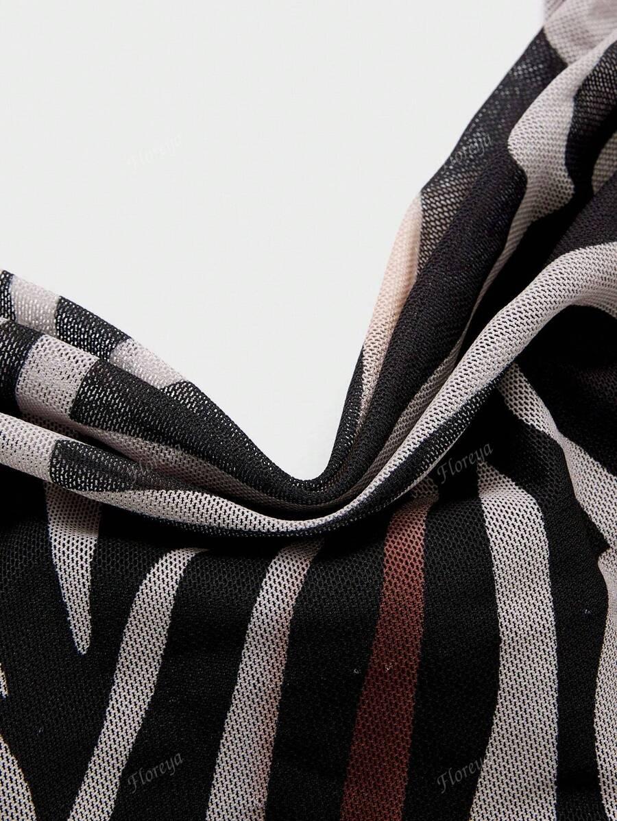 SUKIENKA NA RAMIĄCZKACH ANIMAL PRINT