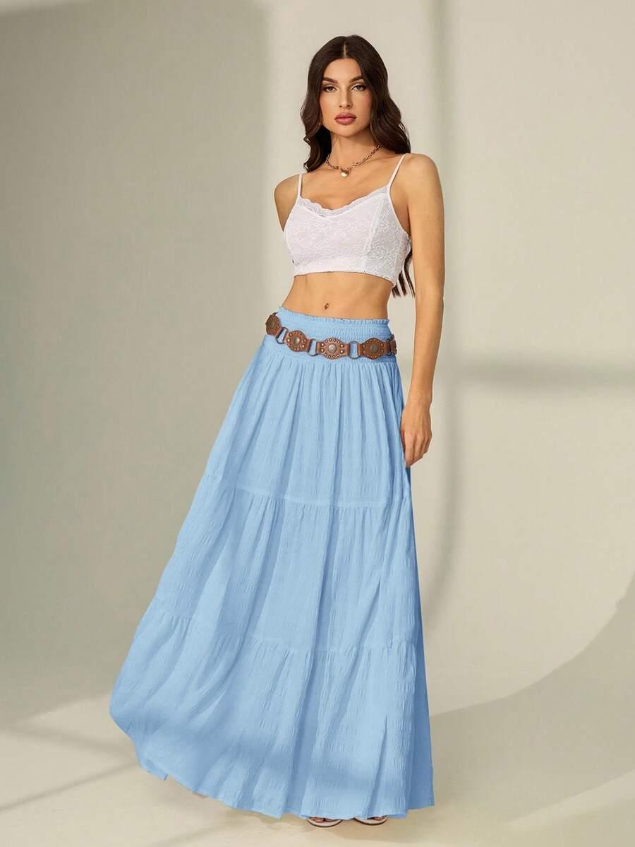niebieska maxi sukienka