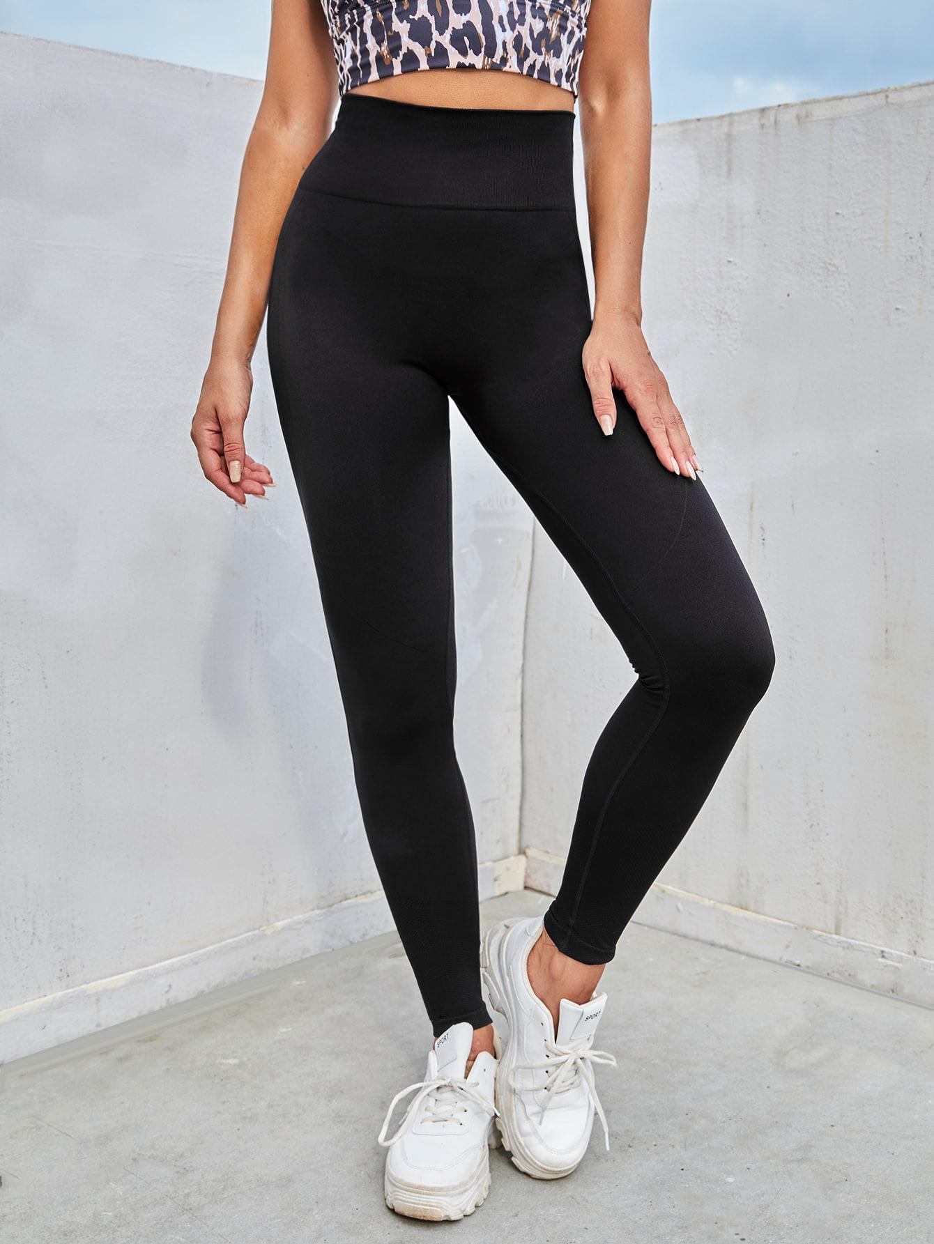 CZARNE LEGGINSY WYSOKI STAN