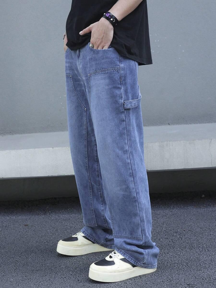 NIEBIESKIE SPODNIE JEANS