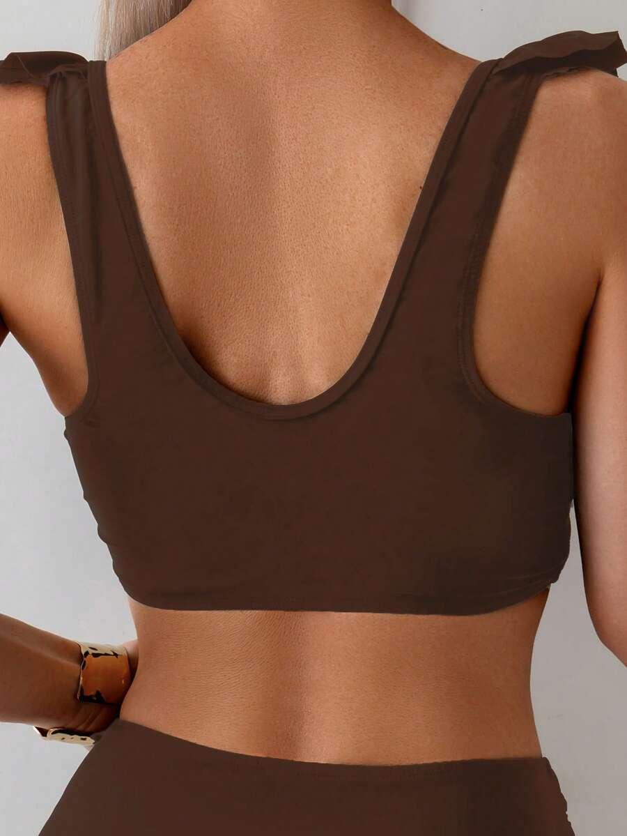 brązowa góra od bikini