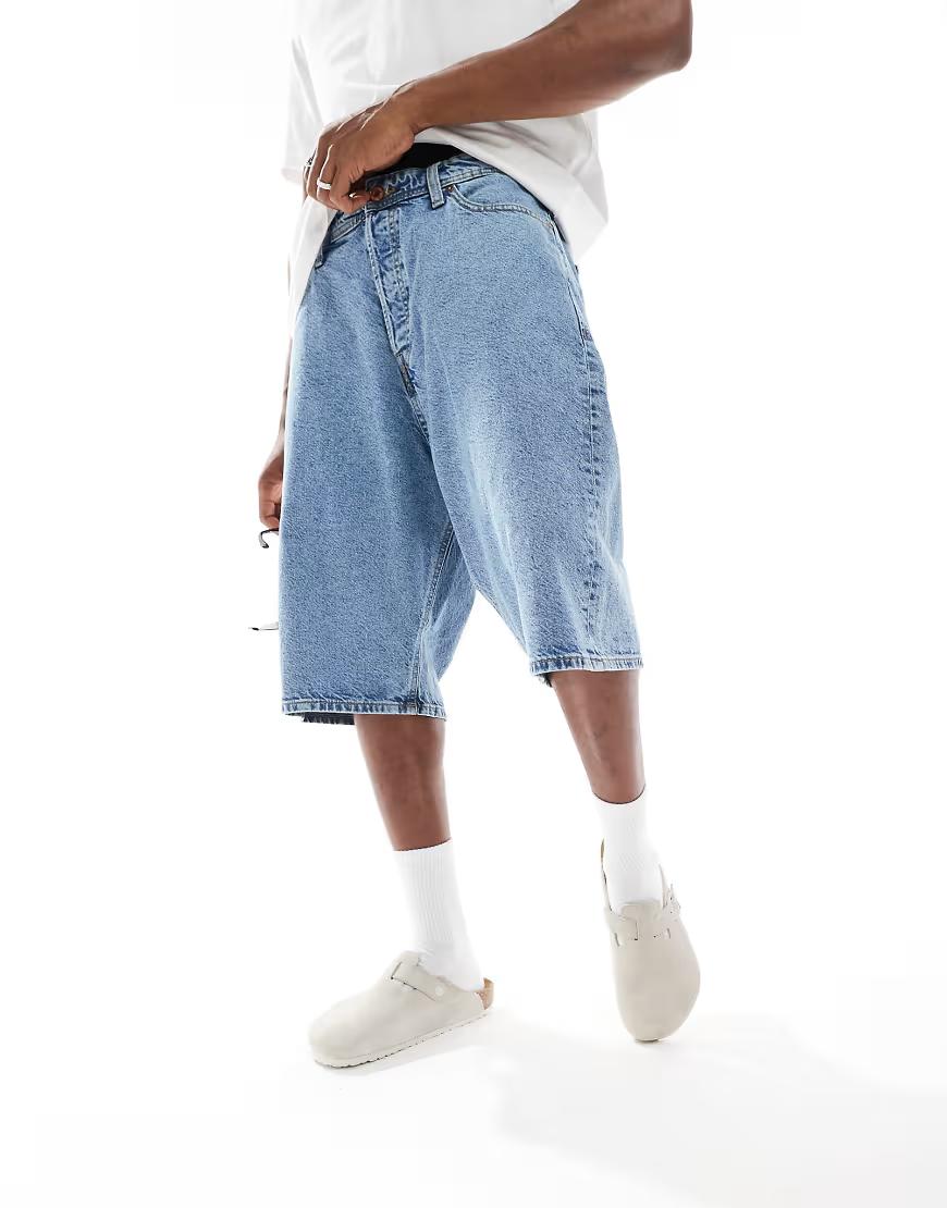 NIEBIESKIE SPODENKI JEANS