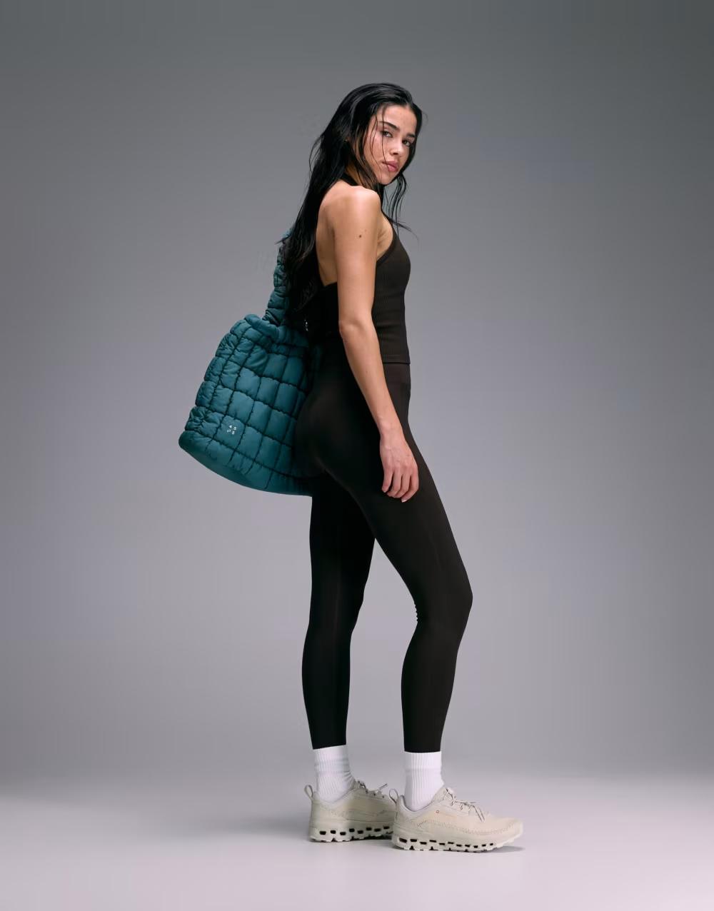 BRĄZOWE SPORTOWE LEGGINSY