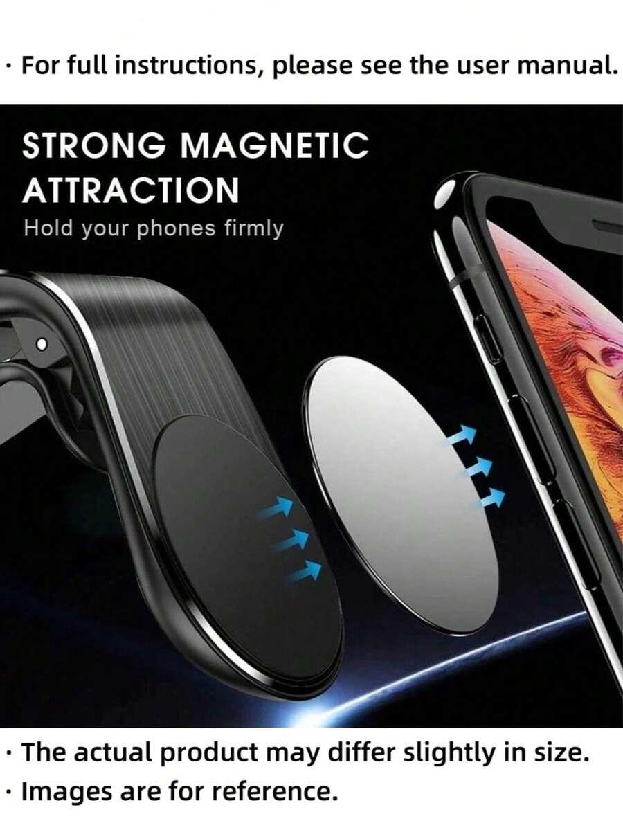 czarny magnetyczny uchwyt do telefonu