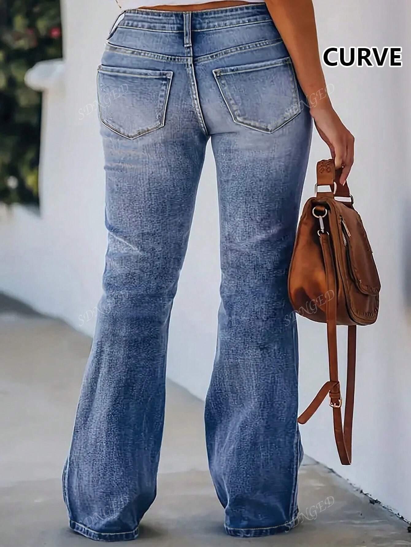 NIEBIESKIE PROSTE JEANSY