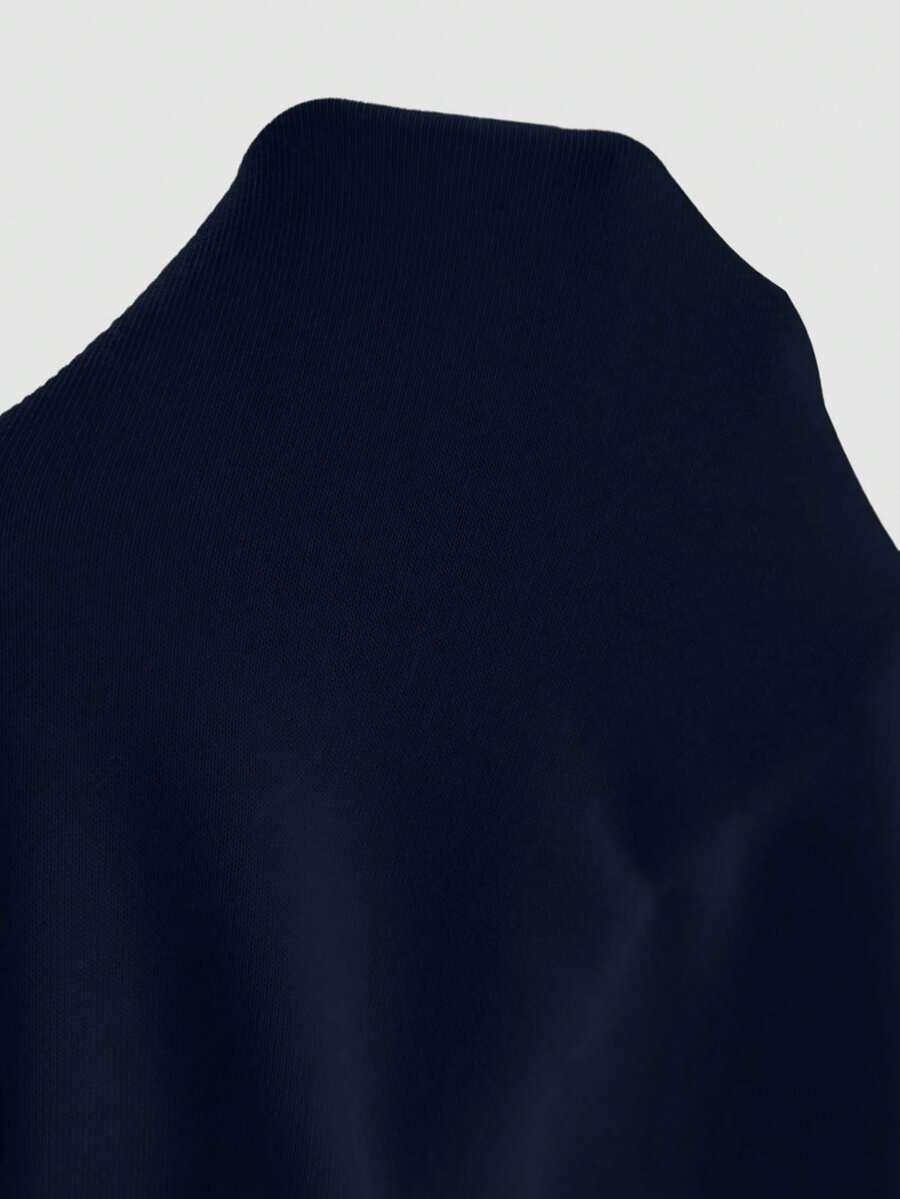 GRANATOWA BLUZA KAPTUR
